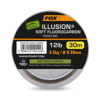 Мягкий флюрокарбоновый поводковый материал FOX Naturals Illusion Soft 30м